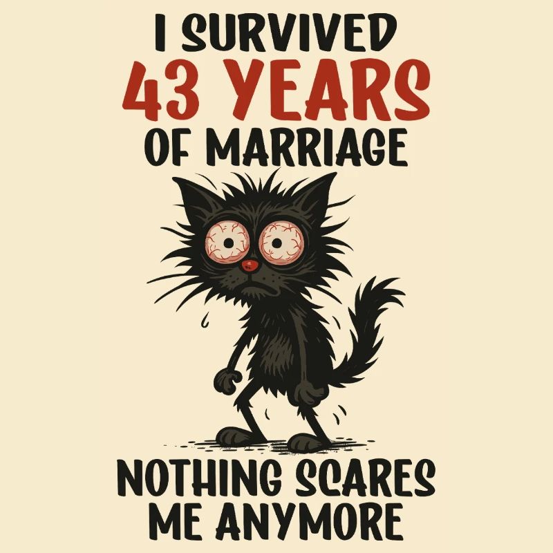 43 Hochzeitstag Geschenk Mann Frau Ehemann Ehefrau