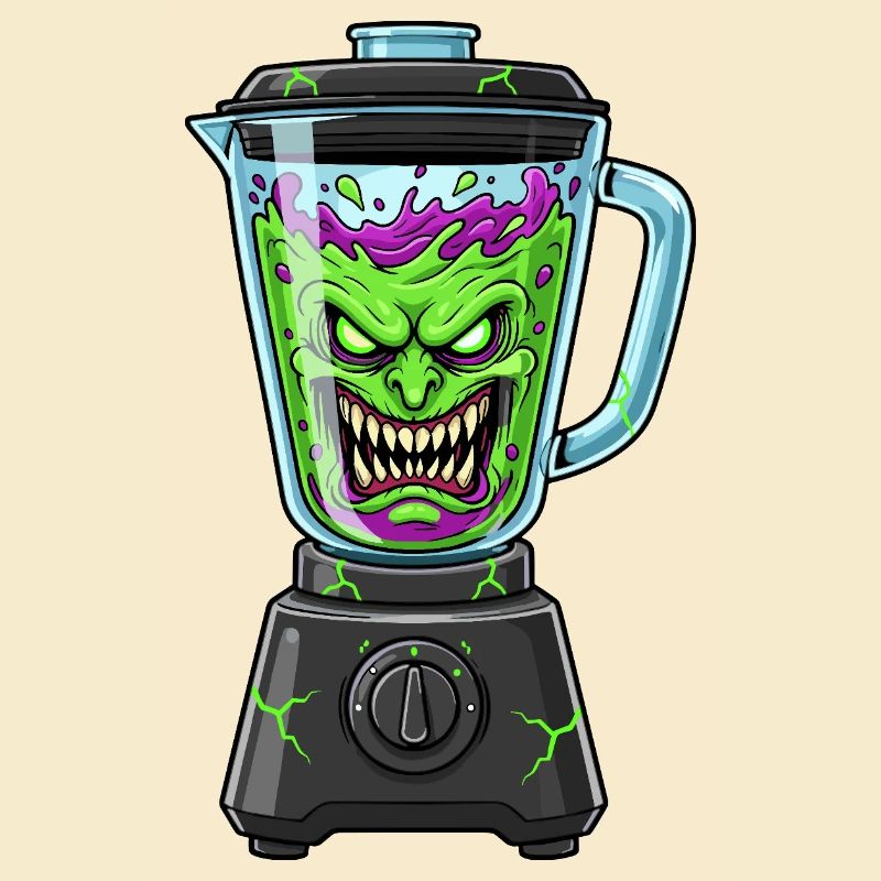 Creepy vegetable blender