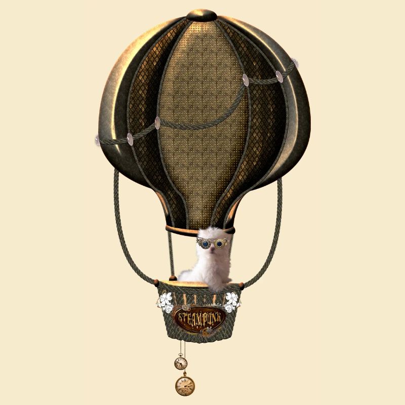 Steampunk, montgolfière