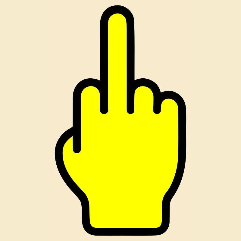 Mittelfinger Symbol