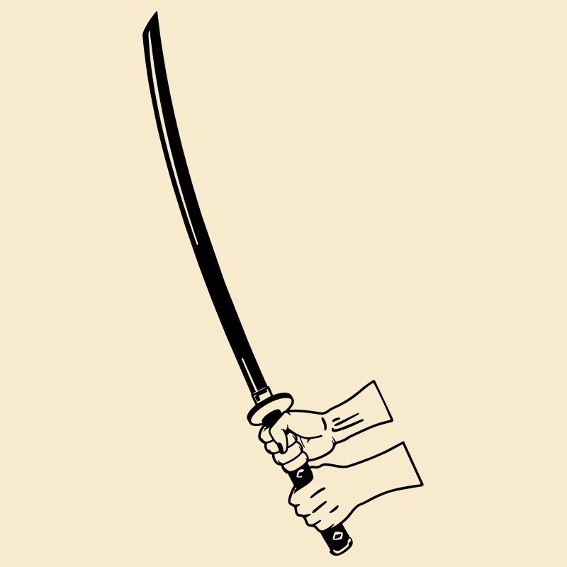 Samurai Busihdo Katana mit zwei Händen