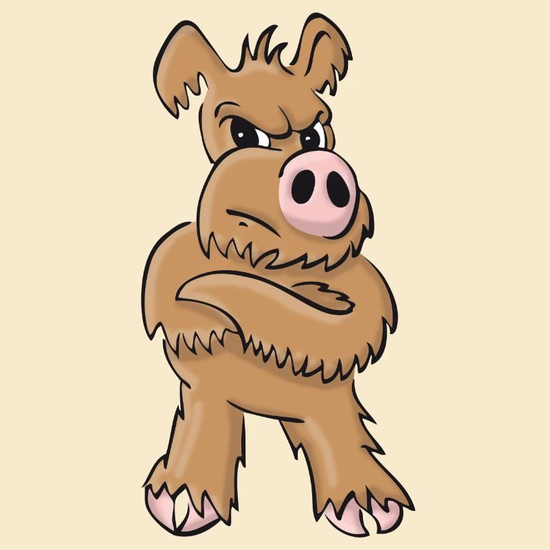 Schweinehund stehend