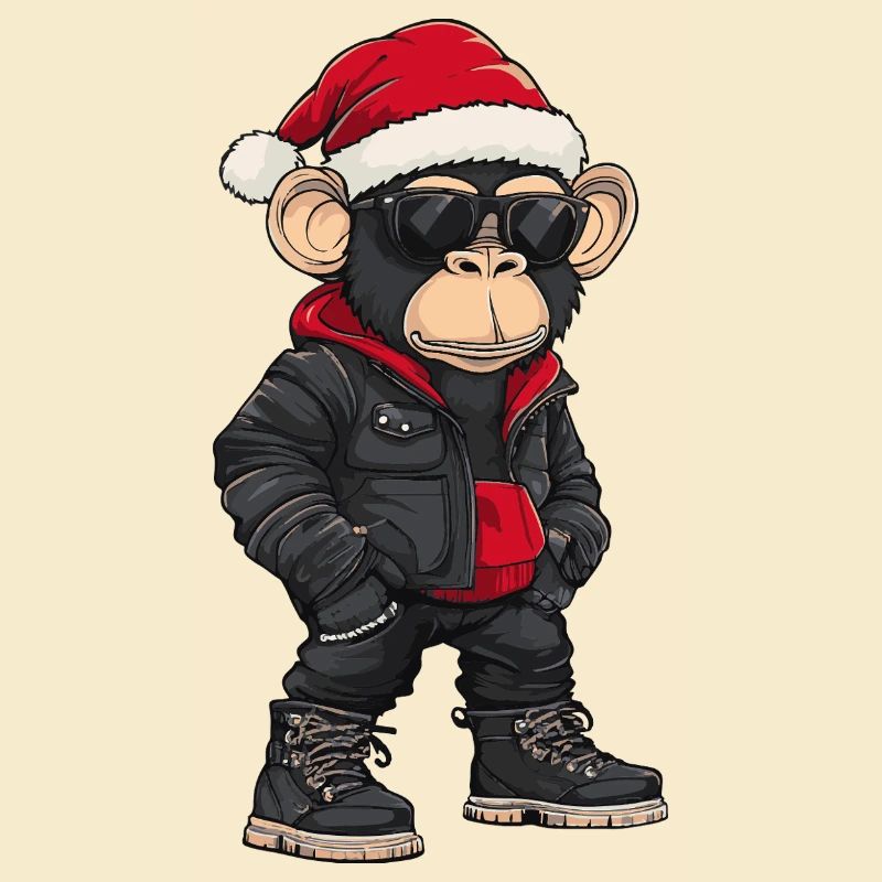 Noël Singe Hiver