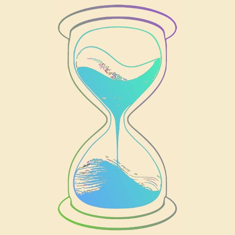 Sanduhr-Neon-Zeit