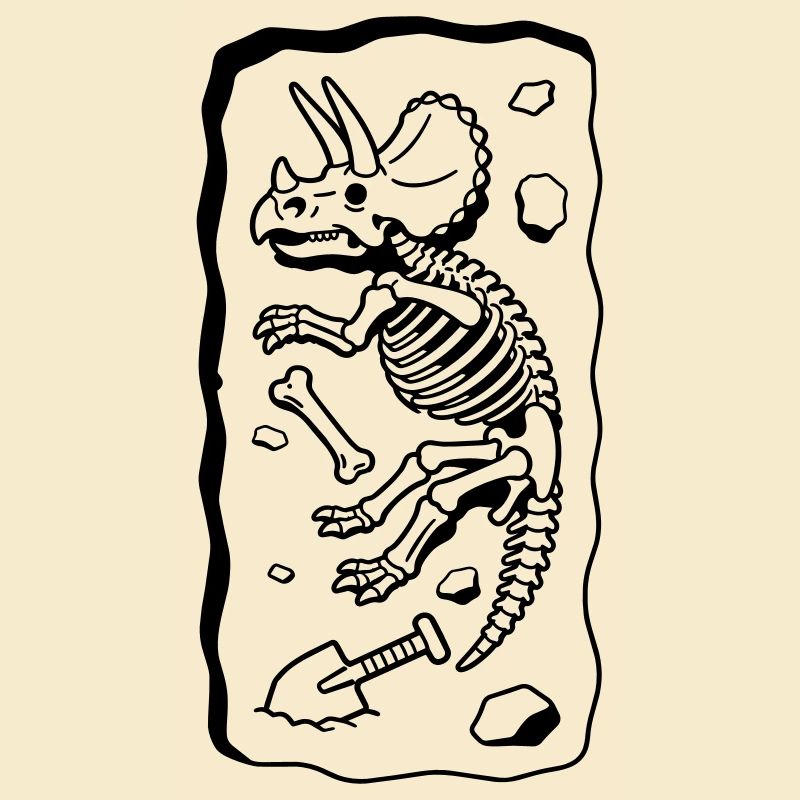Triceratops-Knochen