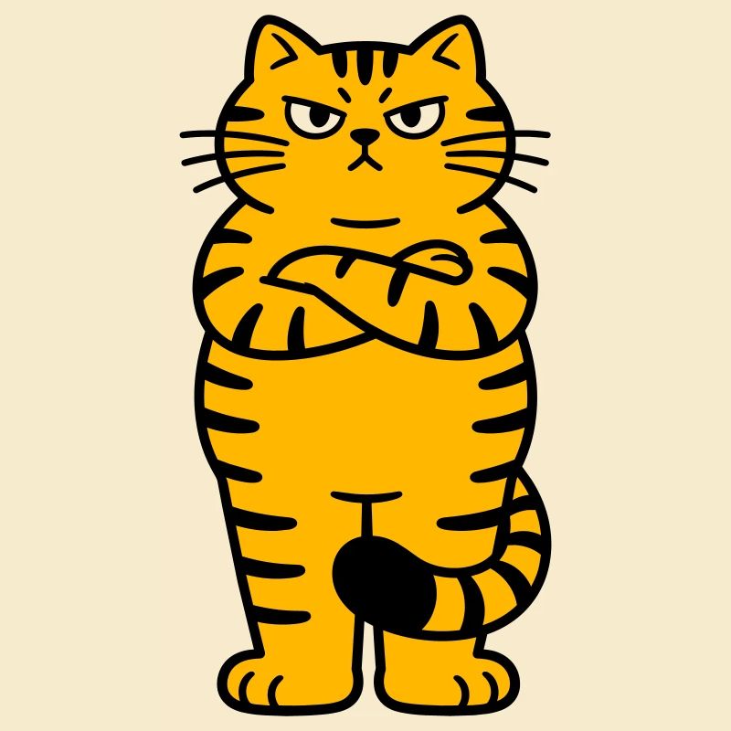 chagrijnige kat comic