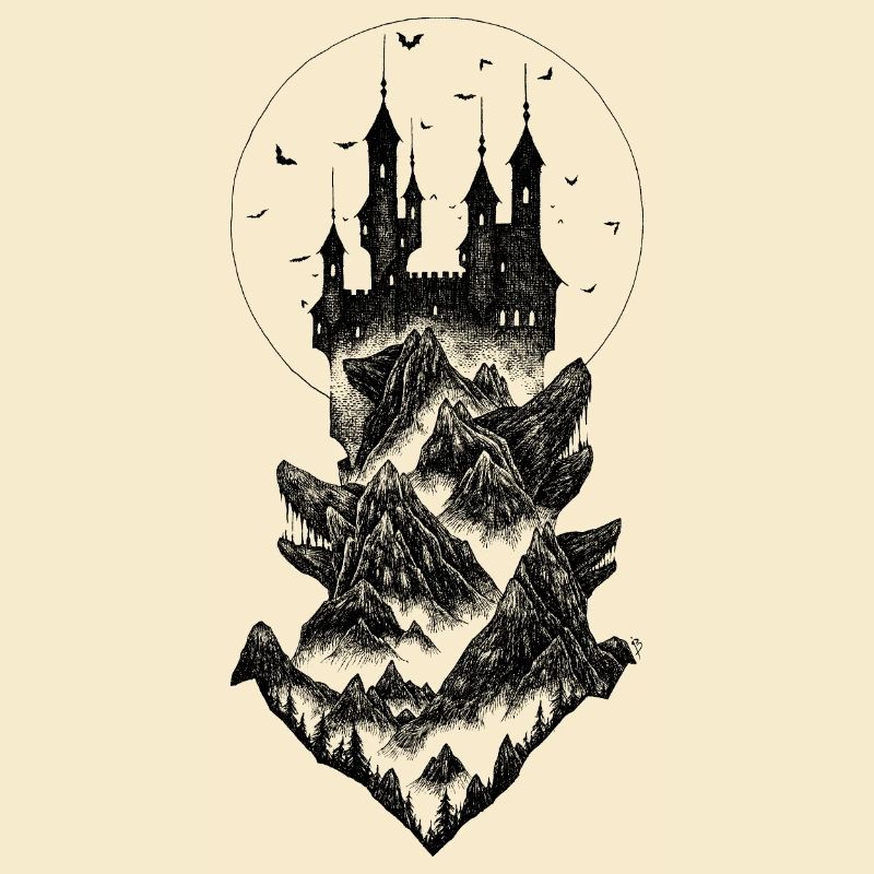 Schloss Dracula - schwarz