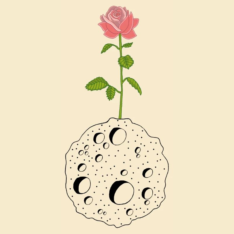 Die Blume und der schwarze Planet