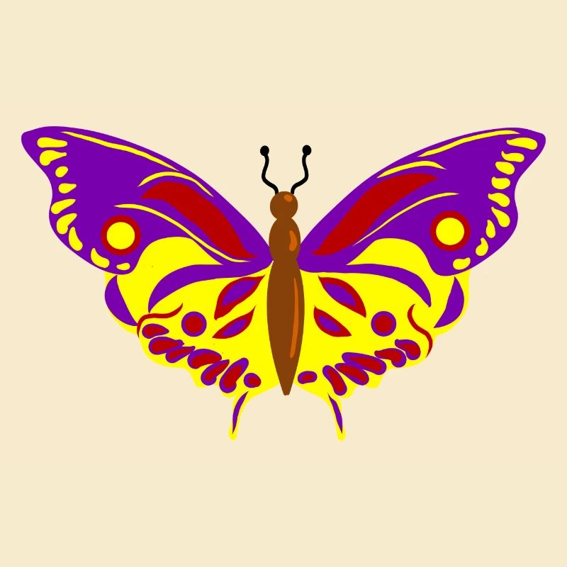 Vol de Papillon multicolore