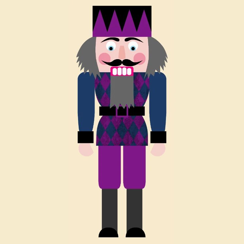 Nutcracker Diamond Rhombs Pattern Christmas Xmas