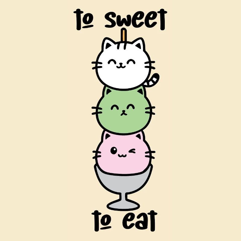 Katzen-Turm Eiscreme Stack