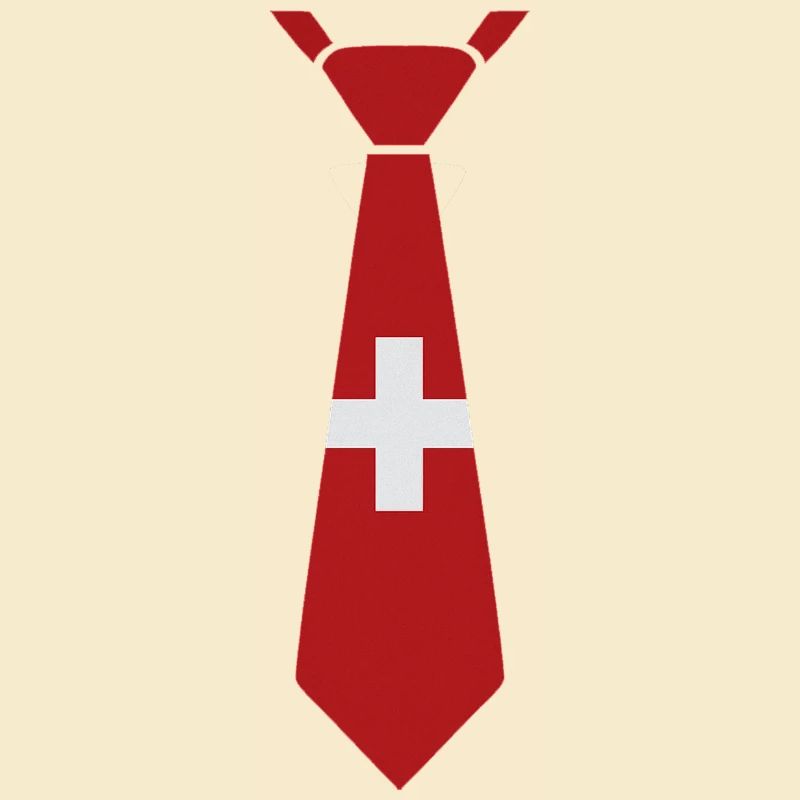 Schweizer Krawatte – Flaggendesign