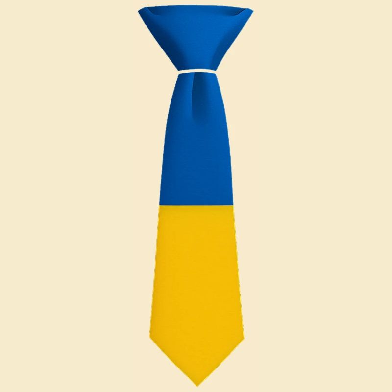 Blau-gelber Farbblock bindet