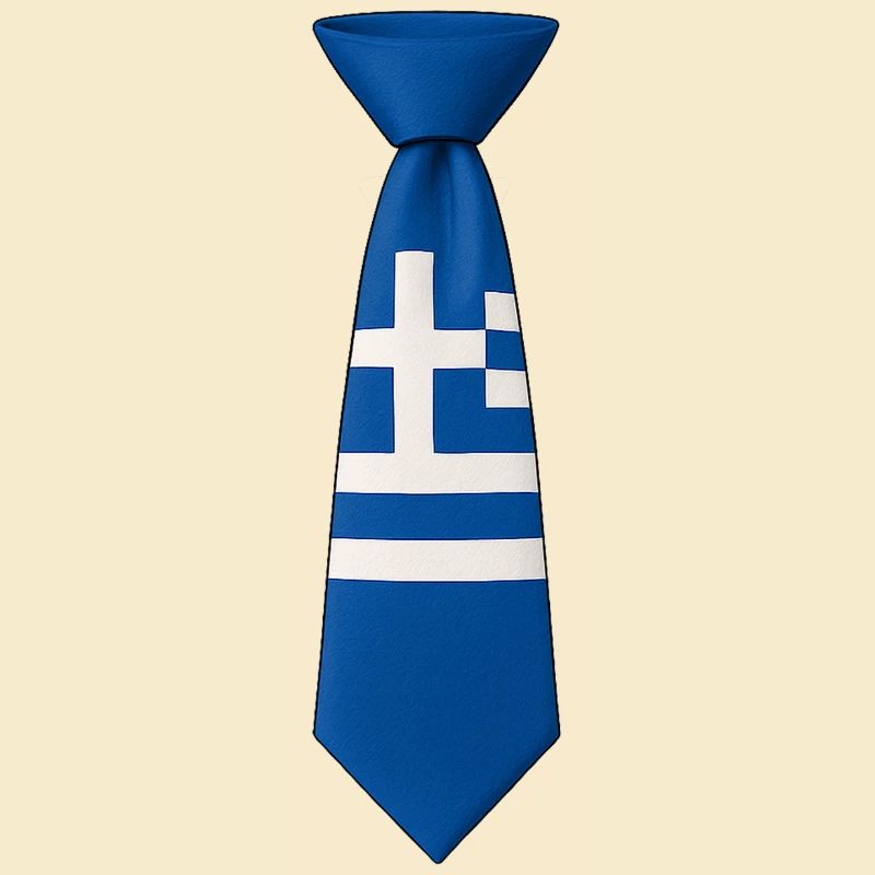 Griechenland-Krawatte – Flaggendesign