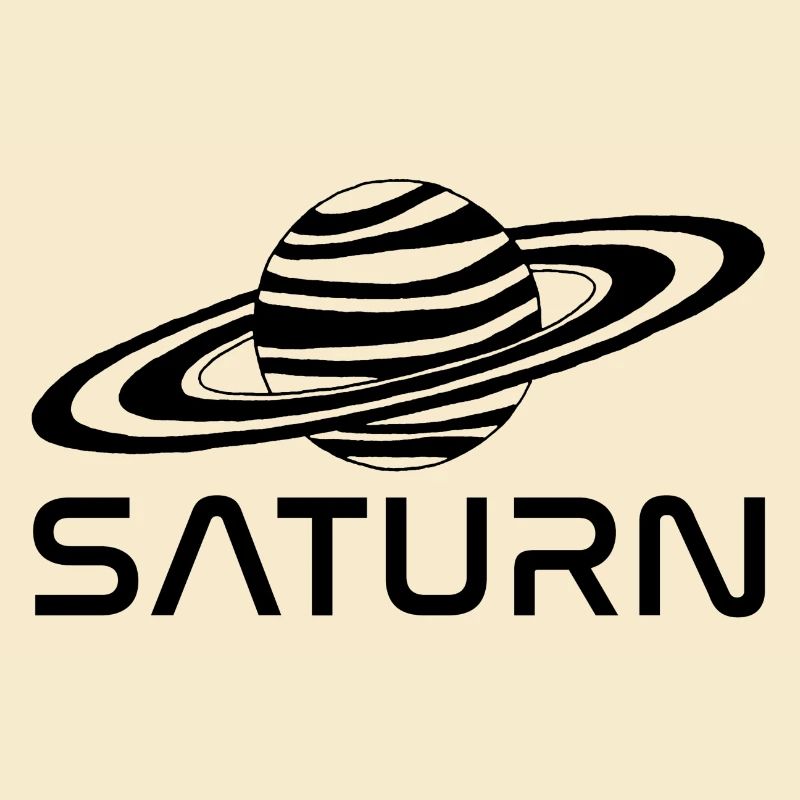 Planète saturne noire