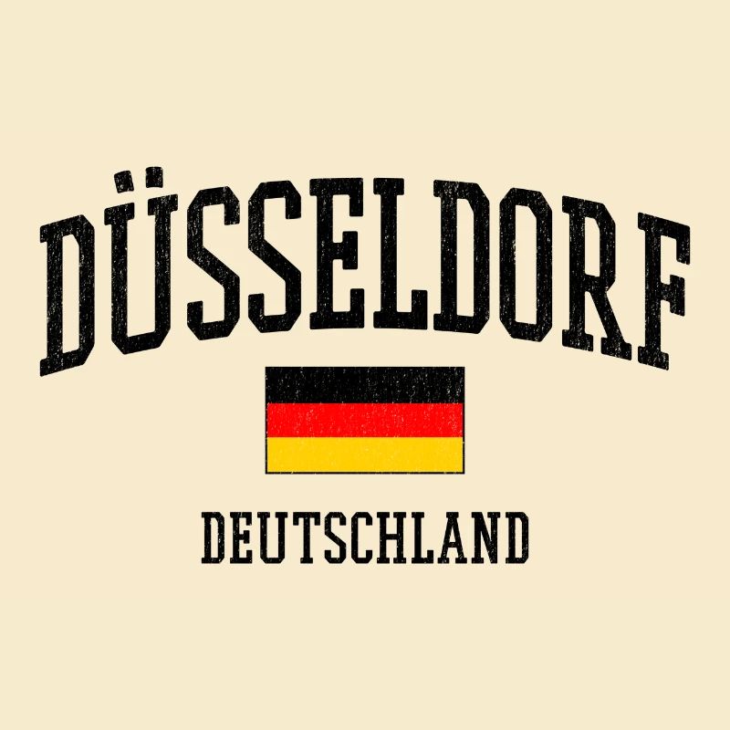 Dusseldorf Germany Flag Cities Motif