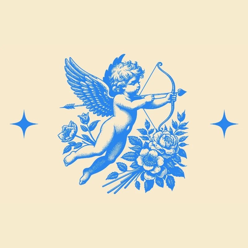 Blaue Blume Amor