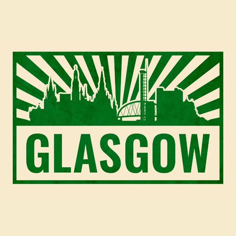 Glasgow Skyline Screen Printing
