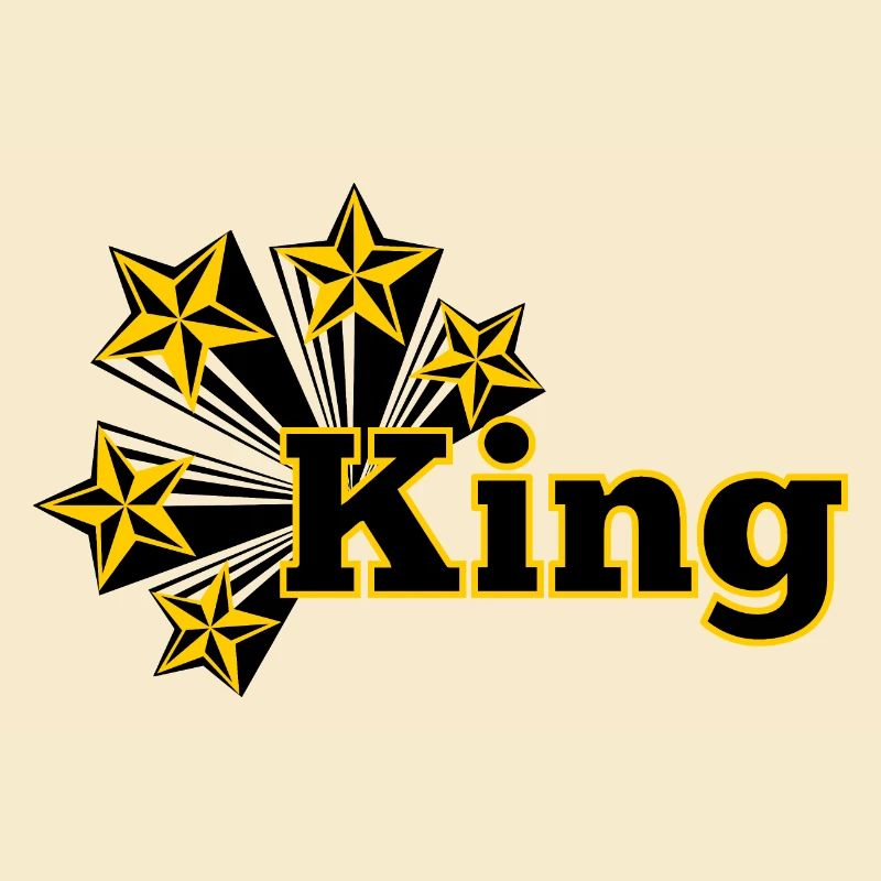 König mit Sternen
