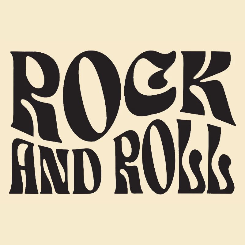 Rock'n'Roll Retro-Typografie