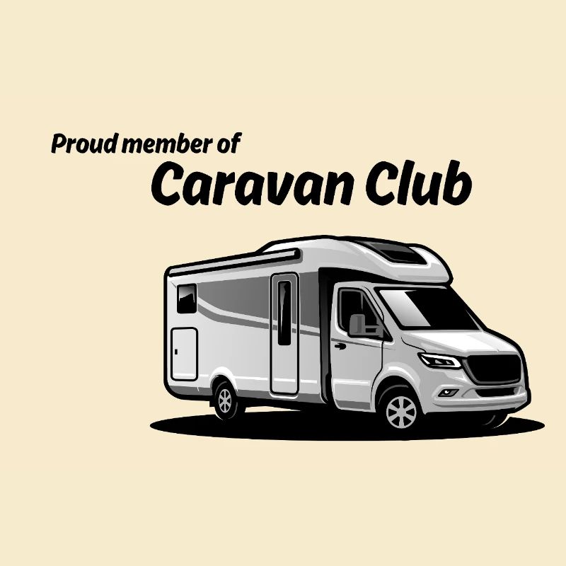Silhouette graphique caravane