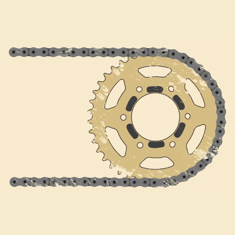 Sprocket chain composite cracks