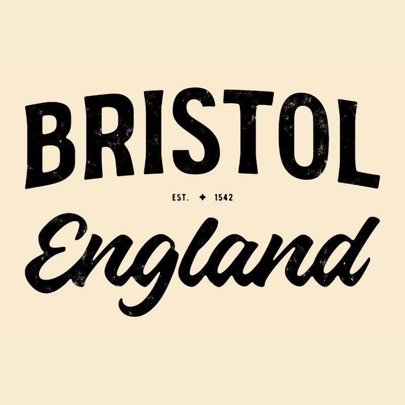Lettrage de Bristol Angleterre Vintage