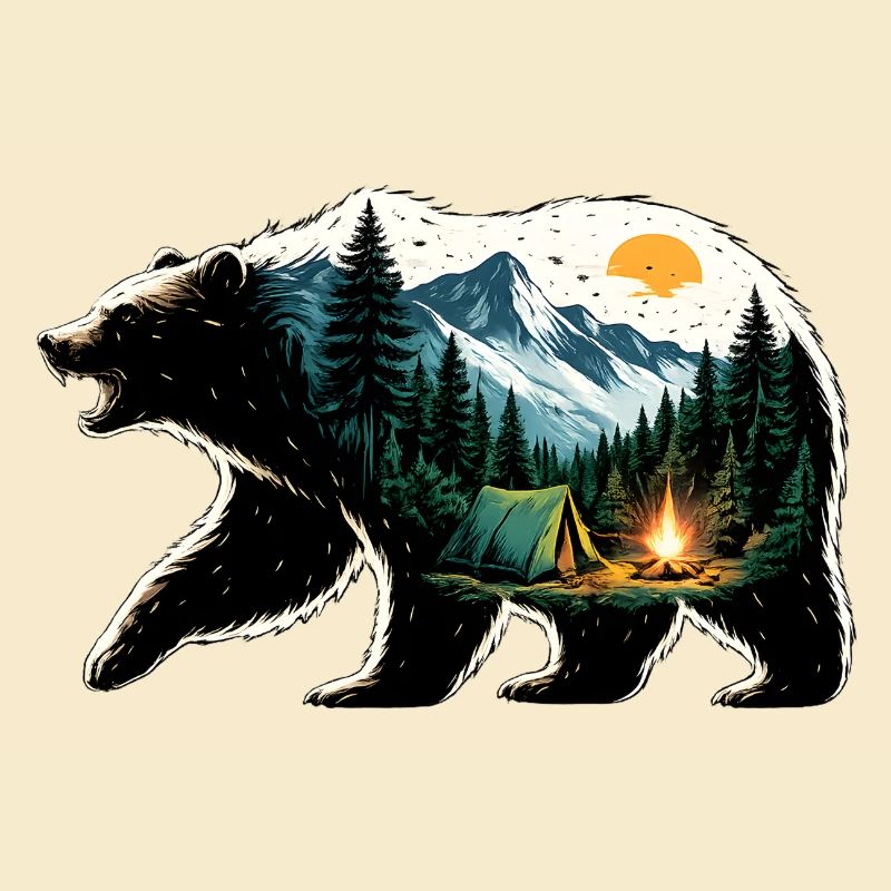 Bären-Abenteuer: Bergcamping