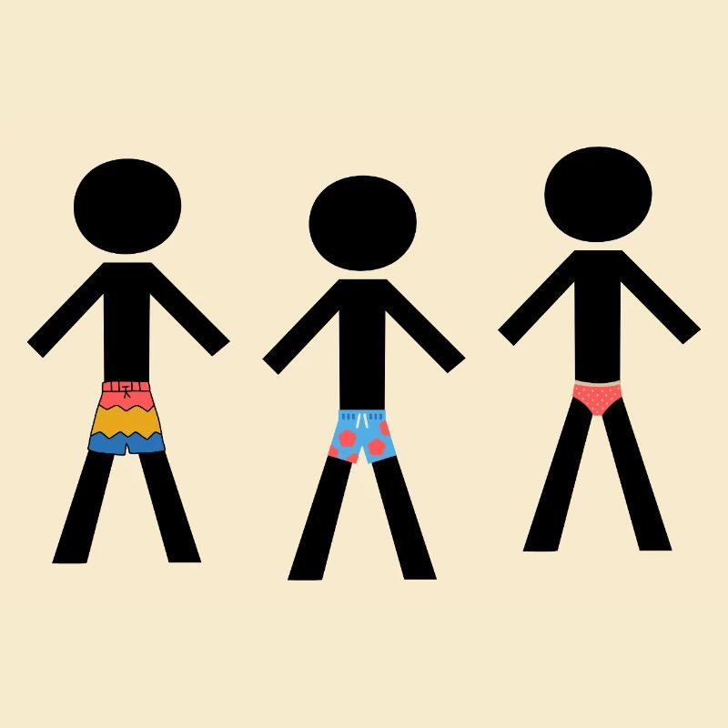 Beach Ready - Three well-dressed men