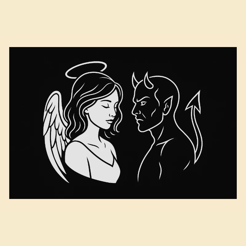Angel & Devil – Conception artistique à double ligne