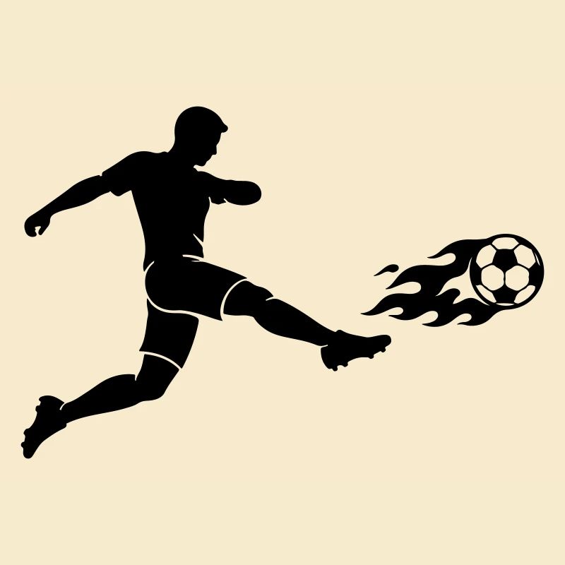 Soccer Striker Silhouette