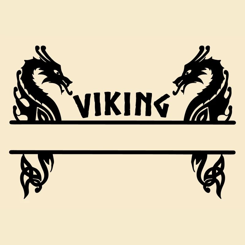 Wikinger zwei Drachen Banner