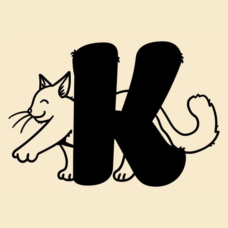 Katze Buchstabe K