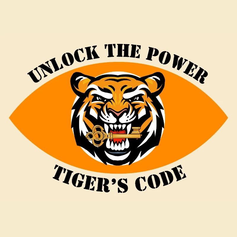 Dynamisches Tiger-Emblem-Design