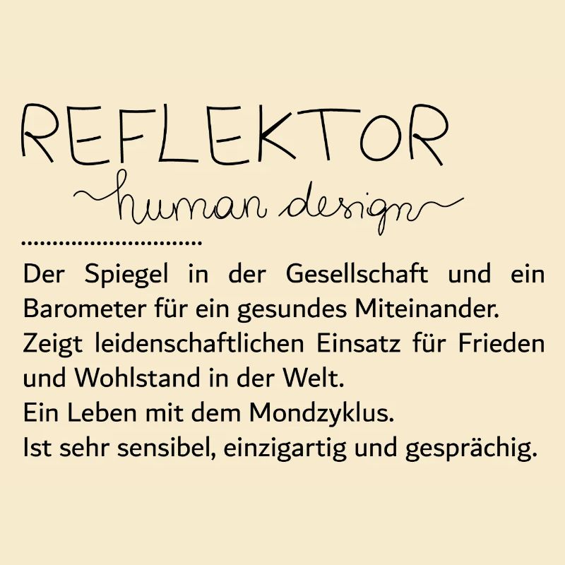 Du bist ein Reflektor