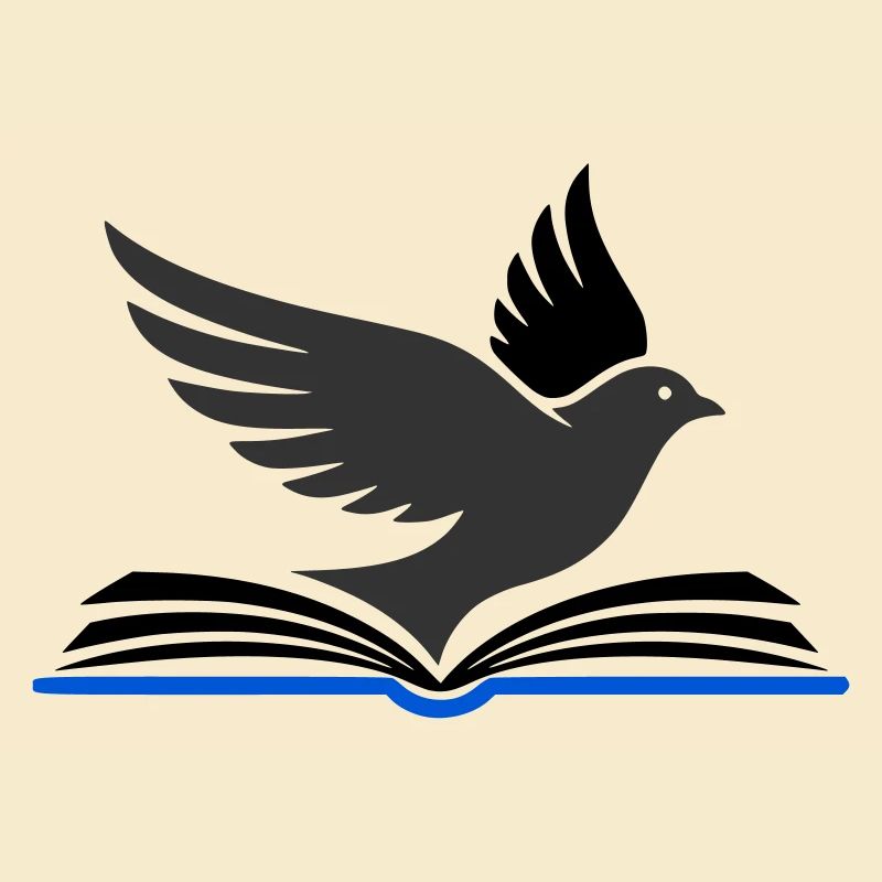 Vogel fliegt aus Buch