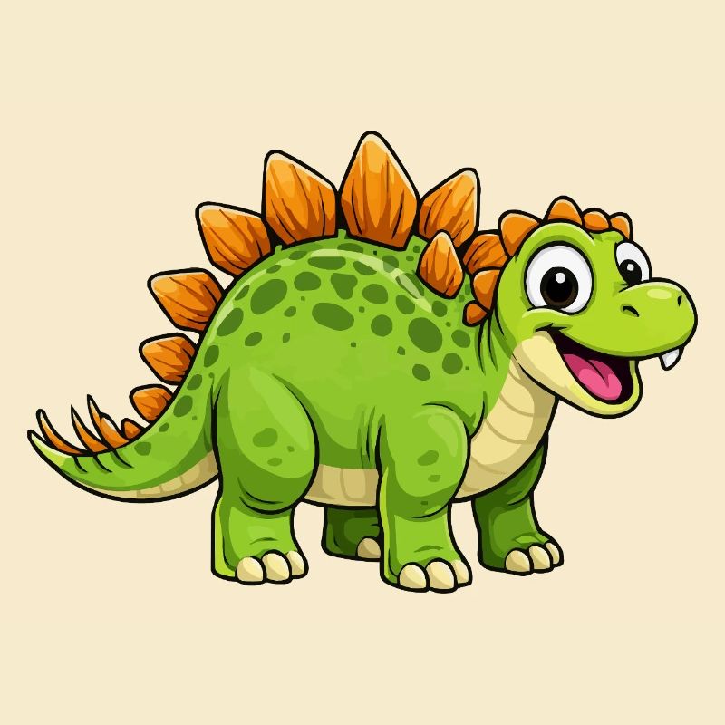 Cheerful Dino Stegosaurus
