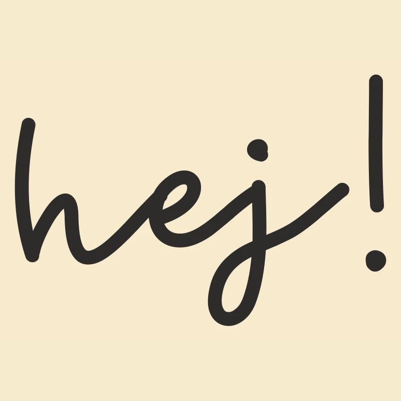 Hej – design de mots scandinave