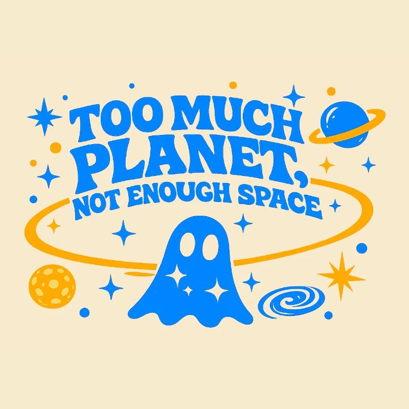 Trop de planète | Pas assez d’espace | Bleu électrique