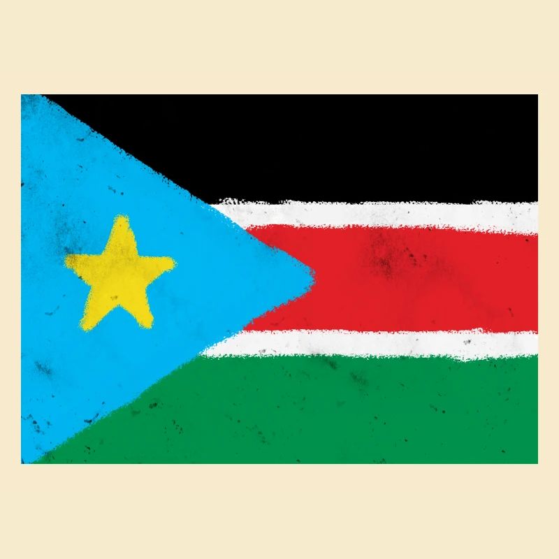 Flagge des Südsudan