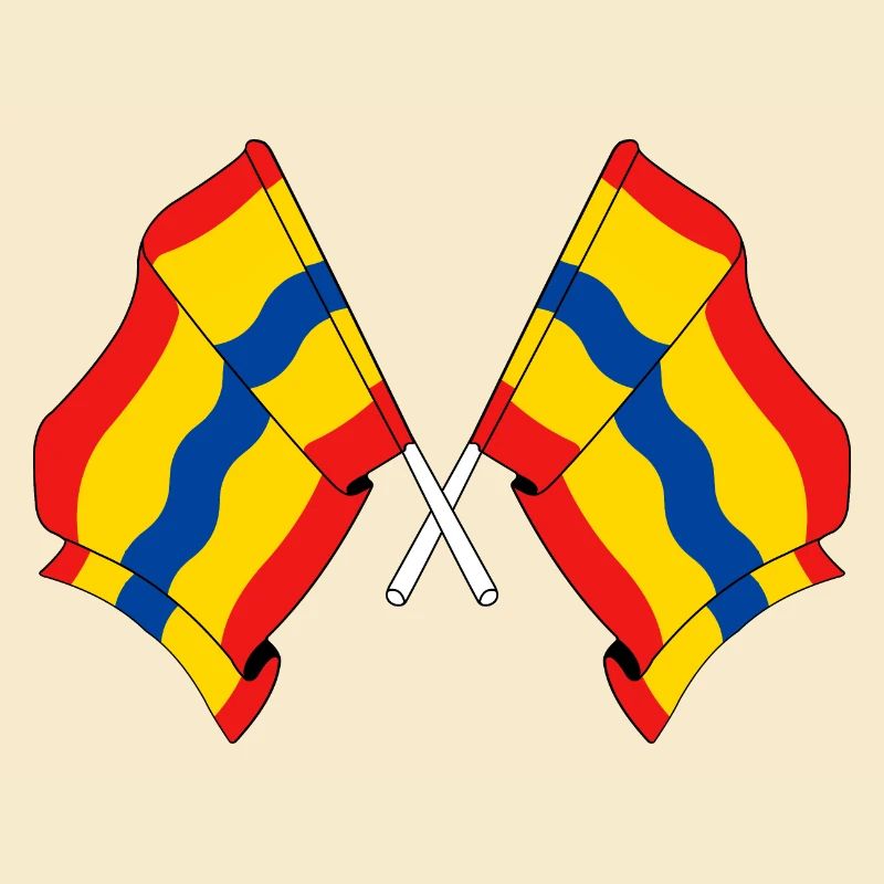 Deux drapeaux de la province d'Overijssel