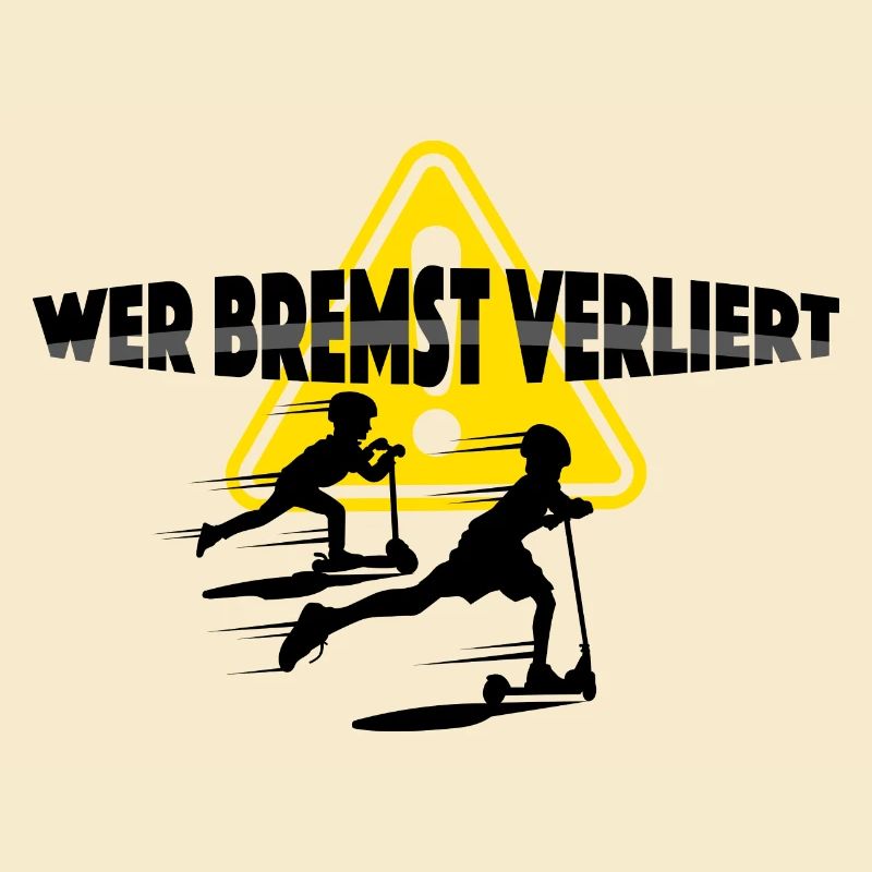 Tretroller, wer bremst verliert