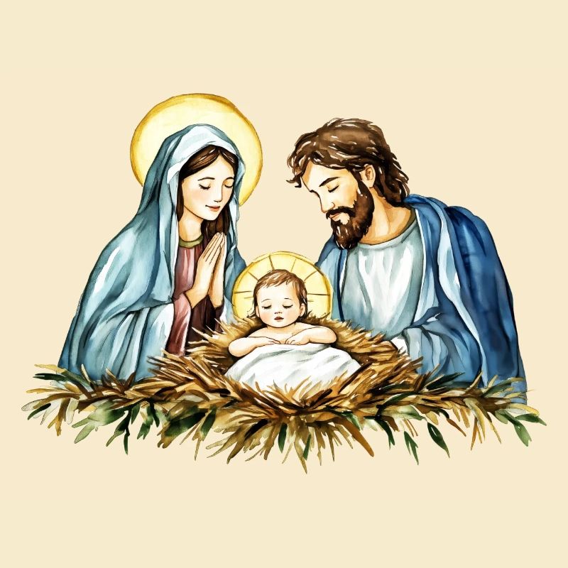 Pull de Noël Noël à la Crèche Jésus