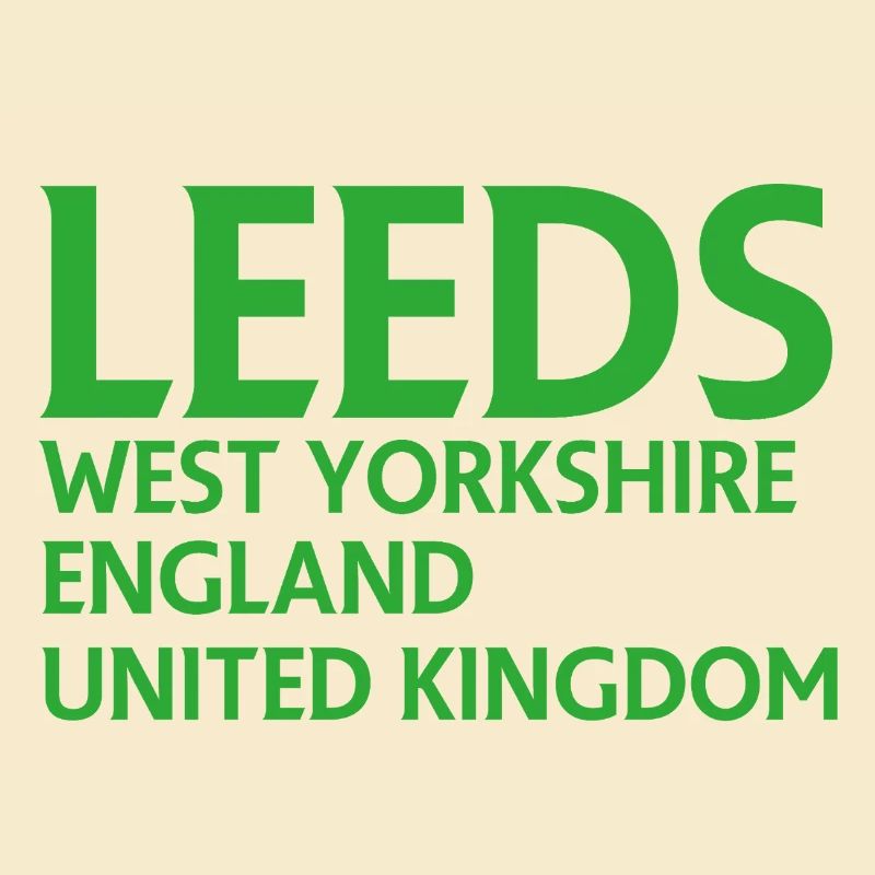 Leeds – England Liedtextdesign