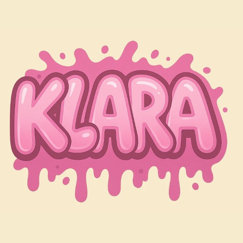 Graffiti KLARA Name, ideal printable gift