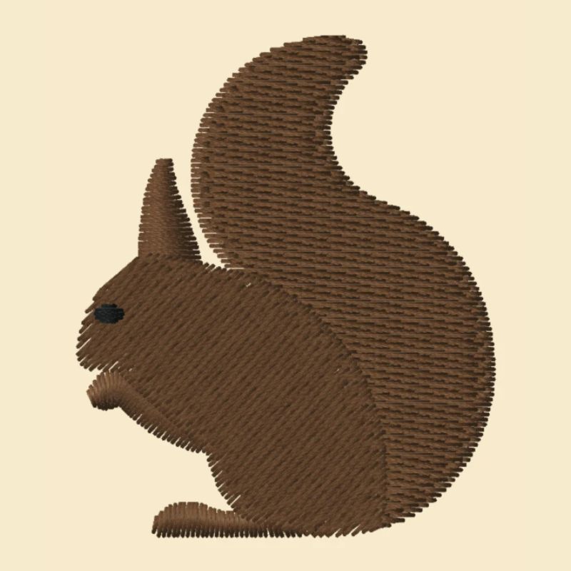Eichhörnchen bestickt