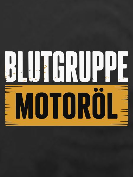 Blutgruppe Motoröl Schrauber Design