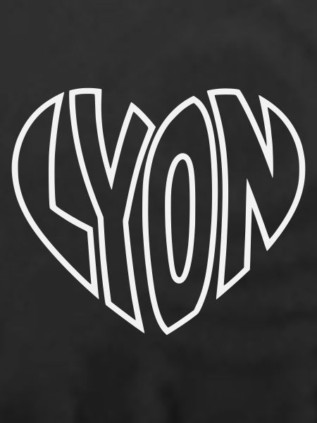 Lyon Herzlogo Linienkunst