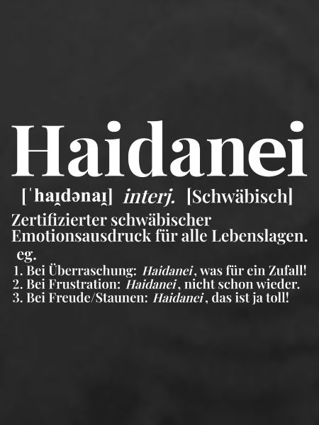 Haidanei Schwäbisch Definition Wörterbuch