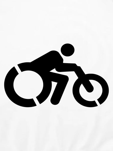 Rollstuhlfahrer mit Handbike #